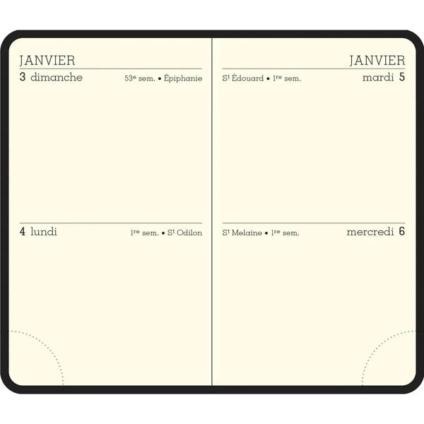 EXA Agenda Duo Kaa 2J/P 75x115 Fermeture-Agenda-Exacompta-Papeterie du Dôme