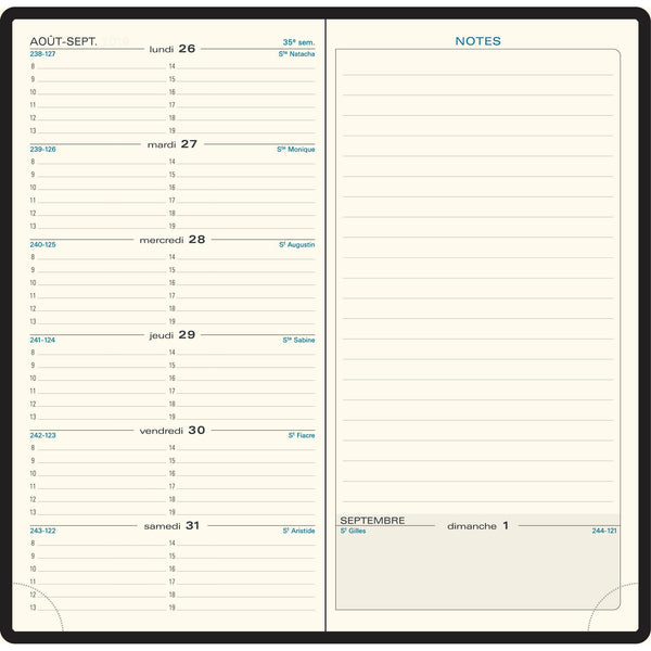 EXA Agenda Espace 17 Cassandra Semainier-Agenda-Exacompta-Papeterie du Dôme