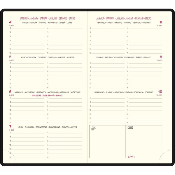 EXA Agenda Eurotime 16 Barbara Semainier-Agenda-Exacompta-Papeterie du Dôme