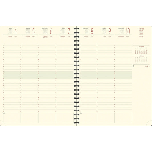 EXA Agenda Eurotime 27 S Rialto Semainier-Agenda-Exacompta-Papeterie du Dôme