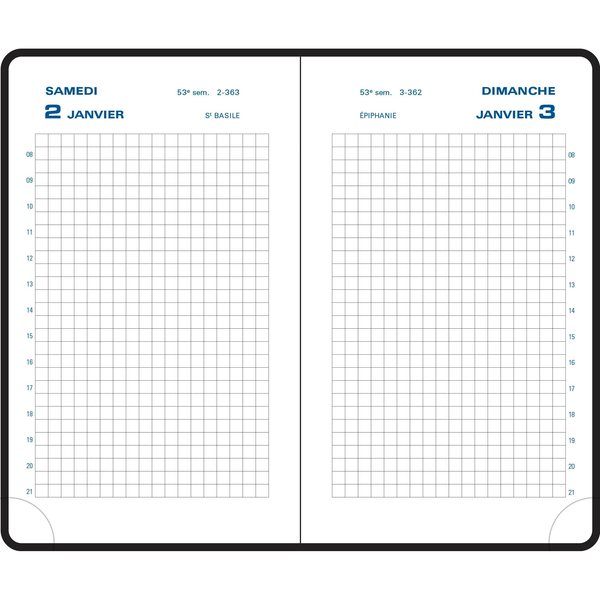 EXA Agenda Journalier Plastique 90x146-Agenda-Exacompta-Papeterie du Dôme