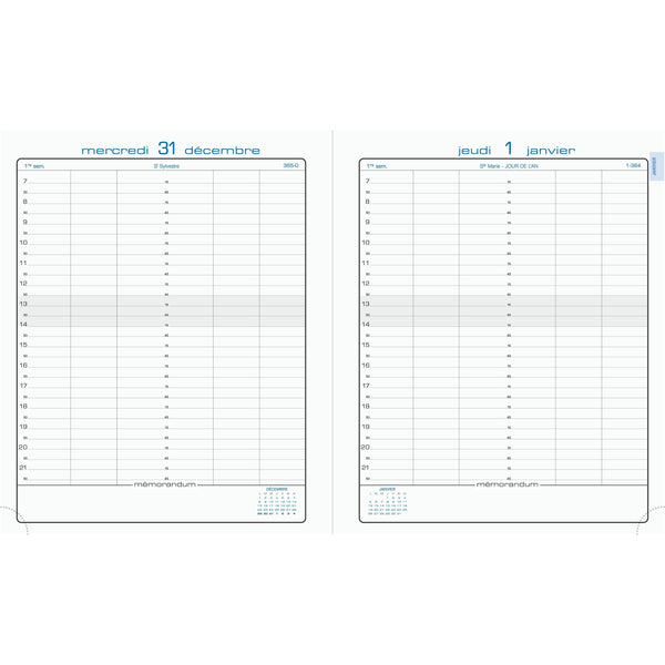 EXA Agenda La Journée Planifiée 22 Barbara Journalier-Agenda-Exacompta-Papeterie du Dôme