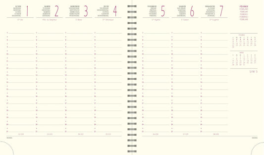 EXA Agenda SAD 18S Semainier Kai-Agenda-Exacompta-Papeterie du Dôme