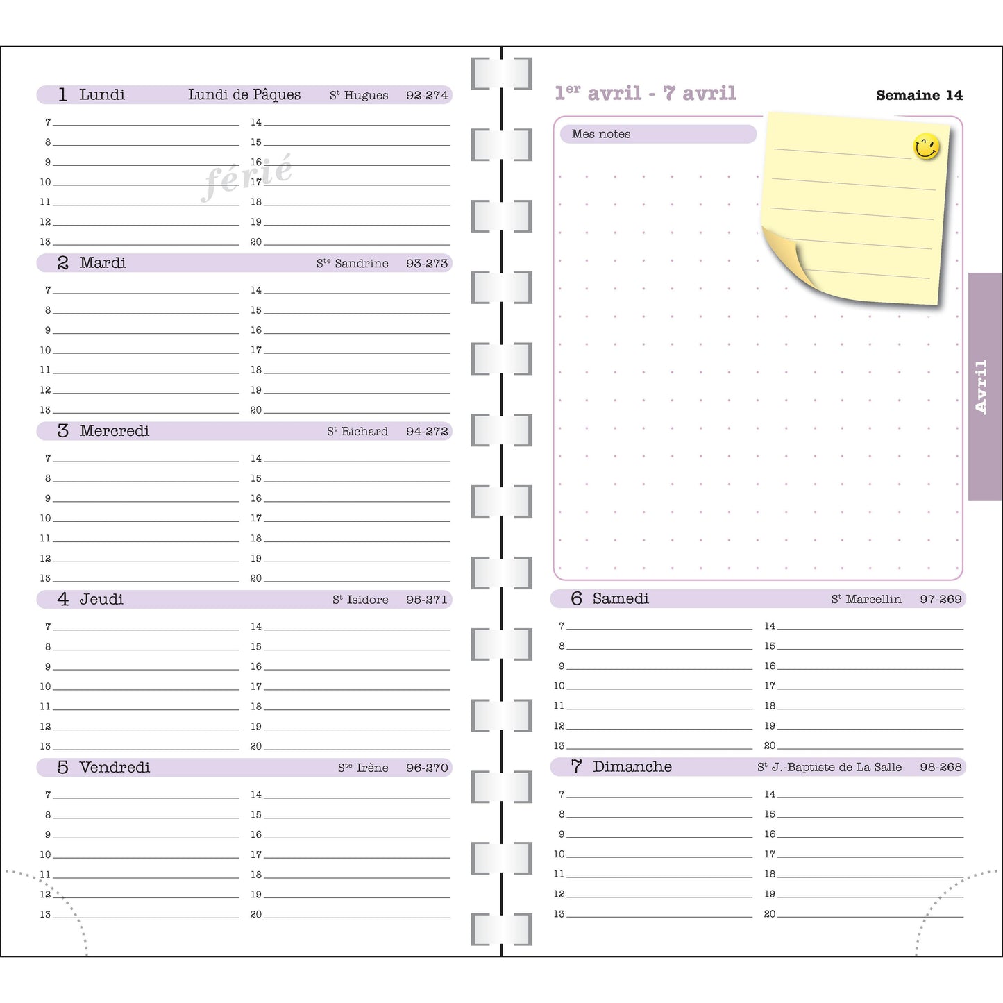 EXA Agenda SAS Semainier Lady 16S Color Design-Agenda-Exacompta-Papeterie du Dôme
