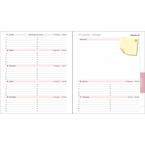 EXA Agenda SAS Semainier Lady 18S Color Design-Agenda-Exacompta-Papeterie du Dôme