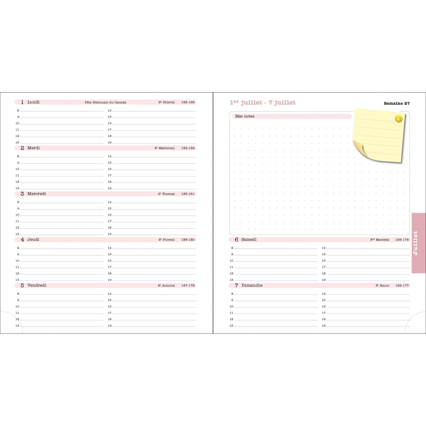 EXA Agenda SAS Semainier Lady 18S Color Design-Agenda-Exacompta-Papeterie du Dôme