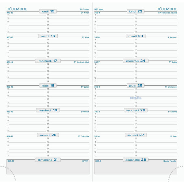 EXA Agenda SL 17 Cassandra Semainier-Agenda-Exacompta-Papeterie du Dôme