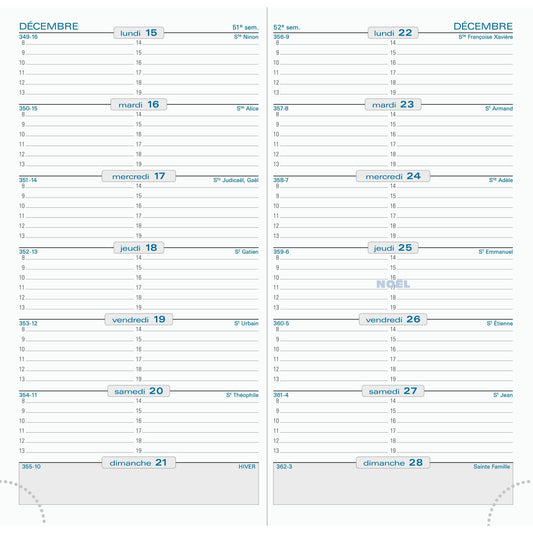 EXA Agenda SL 17 Cassandra Semainier-Agenda-Exacompta-Papeterie du Dôme