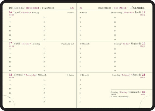 EXA Agenda Semaine Planifiée 13 Winner Semainier-Agenda-Exacompta-Papeterie du Dôme