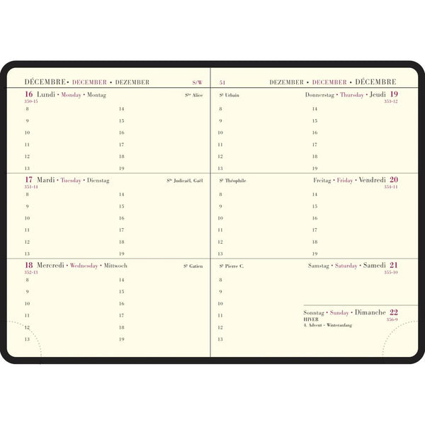 EXA Agenda Semainier Planifié 13 Sapporo-Agenda-Exacompta-Papeterie du Dôme