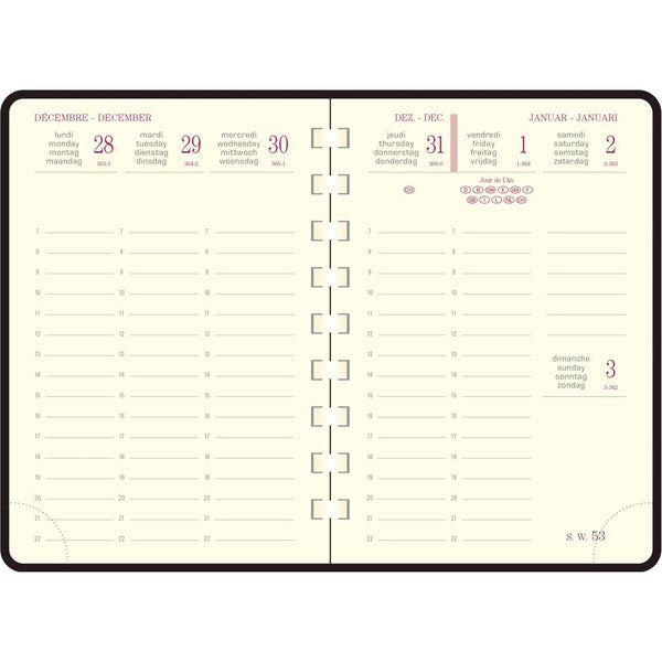EXA Agenda Semainier Poche Eurotime 13S Cassandra-Agenda-Exacompta-Papeterie du Dôme