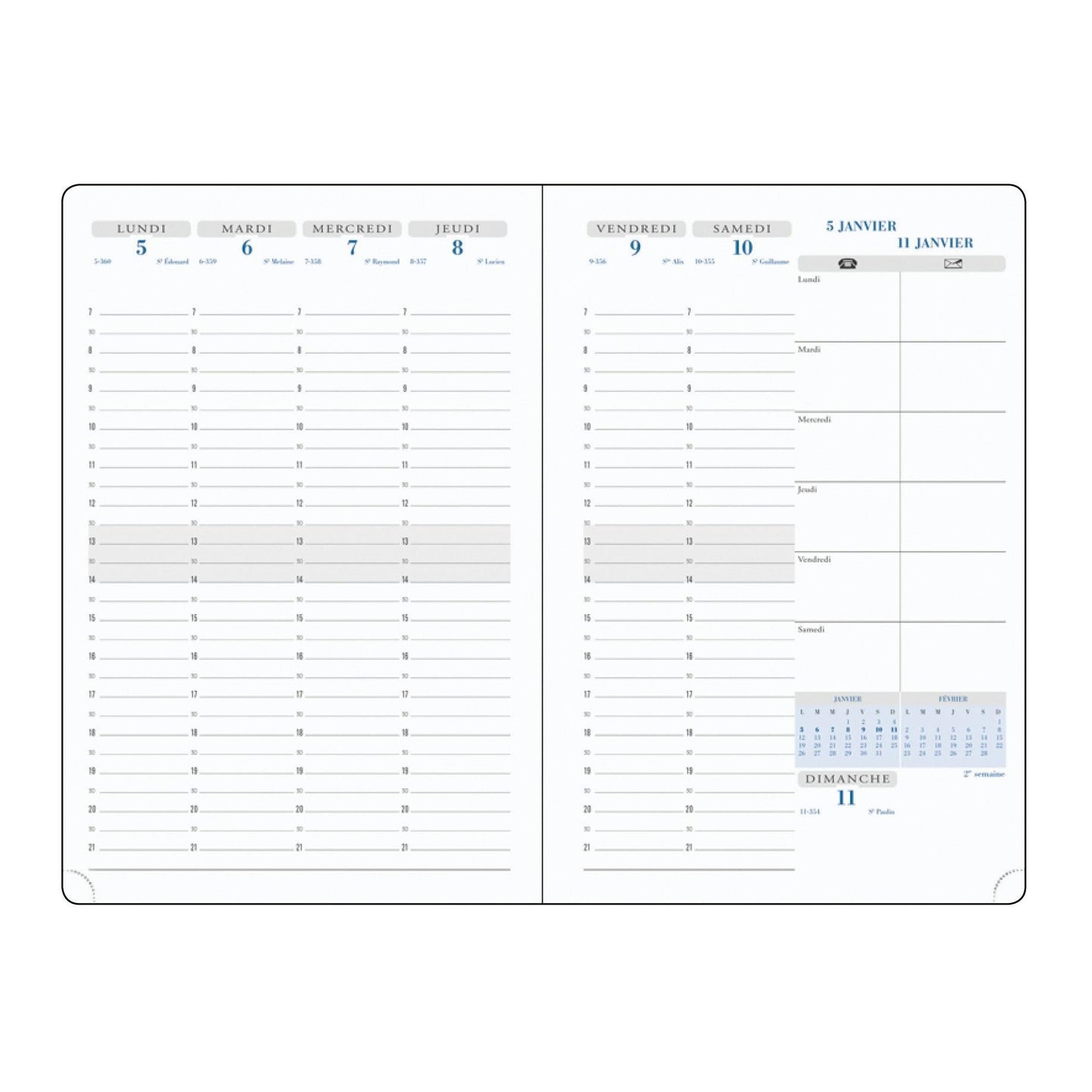 EXA Agenda Visuel 7 Semaine/2P Winner-Agenda-Exacompta-Papeterie du Dôme