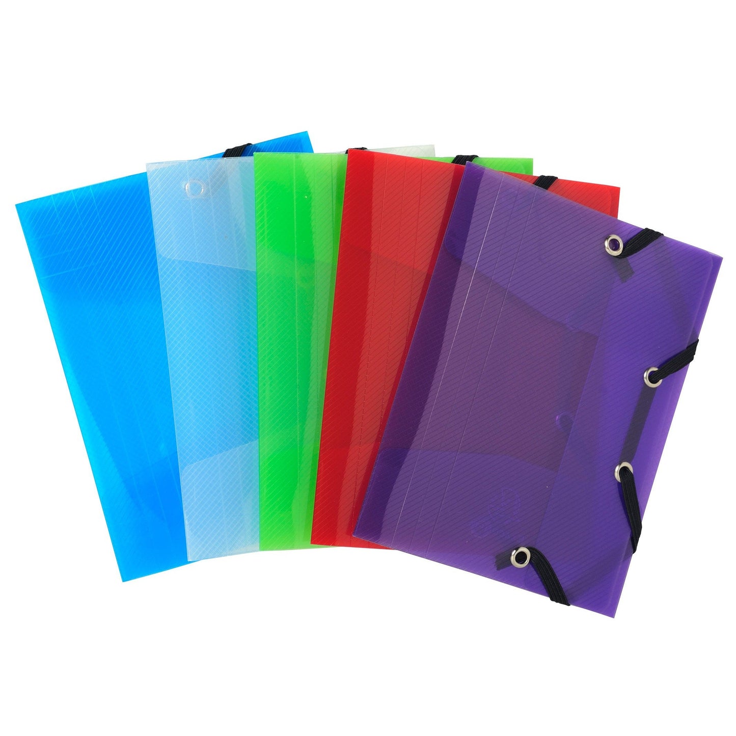 EXA Chemise 3 Rabats à Élastique Crystal 12x15-Chemise-Exacompta-Papeterie du Dôme