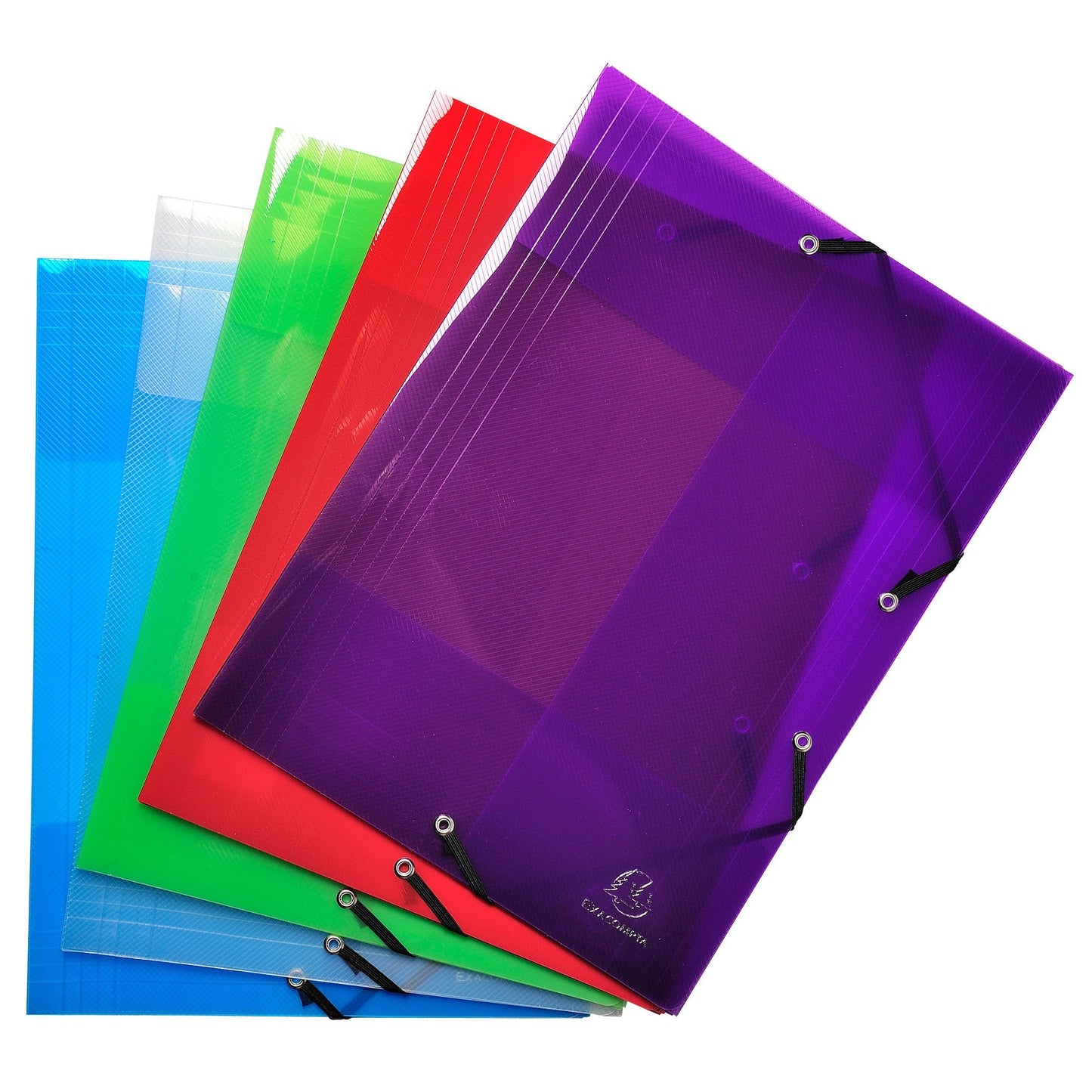 EXA Chemise 3 Rabats à Élastique Crystal-Chemise-Exacompta-Papeterie du Dôme