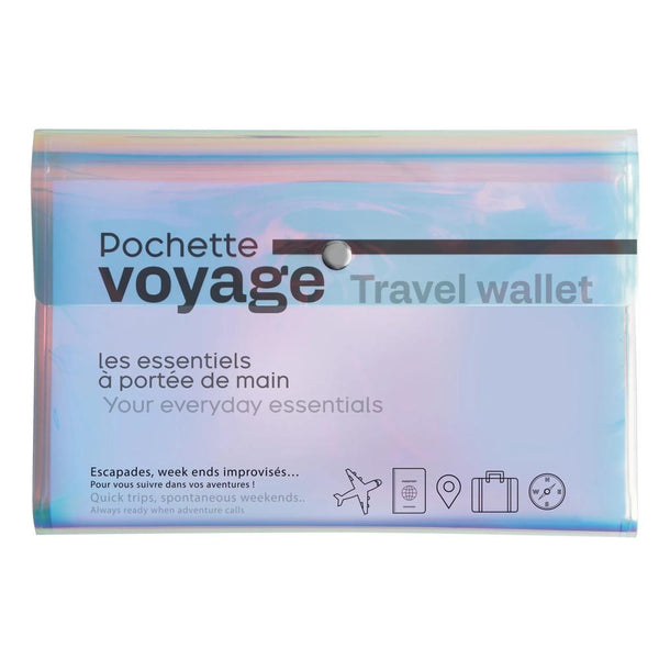 EXA Pochette Voyage Iris-Accessoire de voyage-Exacompta-Bleu-Papeterie du Dôme