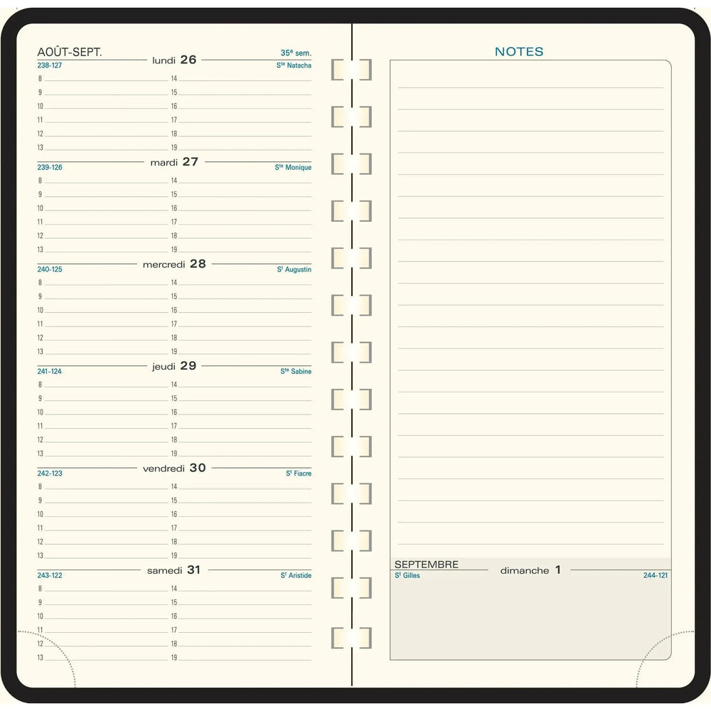 EXA Recharge Agenda Espace 17 S Semainier-Recharge Agenda-Exacompta-Papeterie du Dôme
