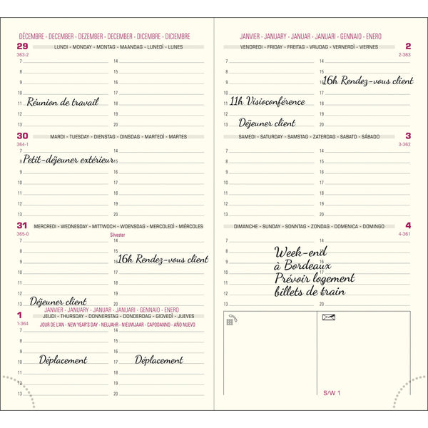 EXA Recharge Agenda Eurotime 16 Semainier-Recharge Agenda-Exacompta-Papeterie du Dôme