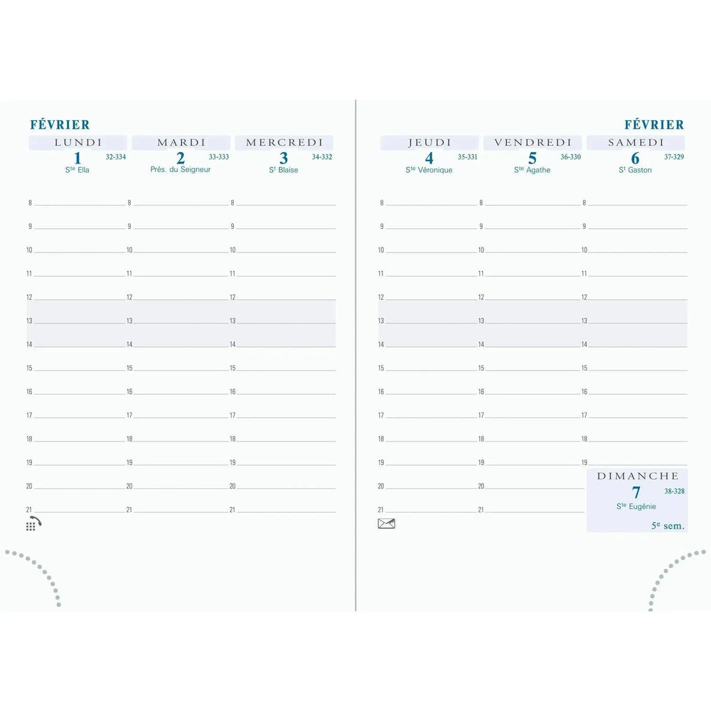 EXA Recharge Agenda Horizons 15 Semainier-Recharge Agenda-Exacompta-Papeterie du Dôme
