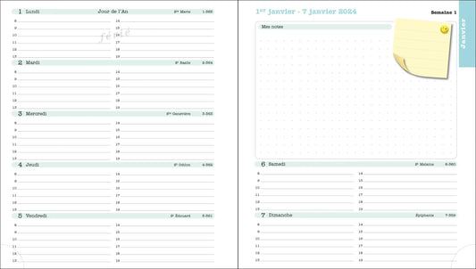 EXA Recharge Agenda Lady 18-Recharge Agenda-Exacompta-Papeterie du Dôme