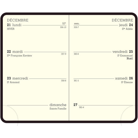 EXA Recharge Agenda Semainier 7.5x11.5-Recharge Agenda-Exacompta-Papeterie du Dôme