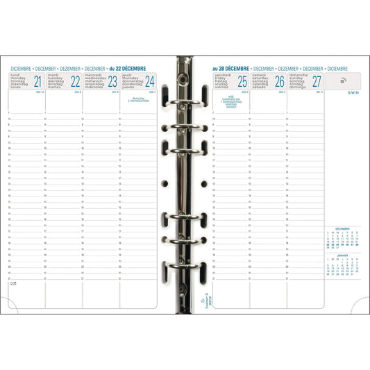 EXA Recharge Exatime 21 Semaine/2P Vertical SAD-Recharge Agenda-Exacompta-Papeterie du Dôme