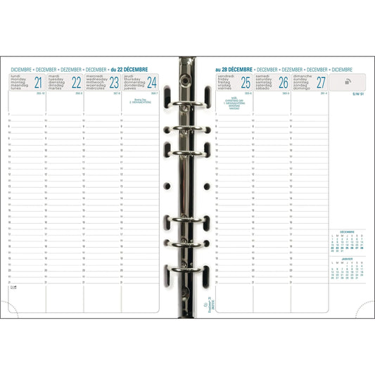 EXA Recharge Exatime 21 Semaine/2P Vertical SAD-Recharge Agenda-Exacompta-Papeterie du Dôme