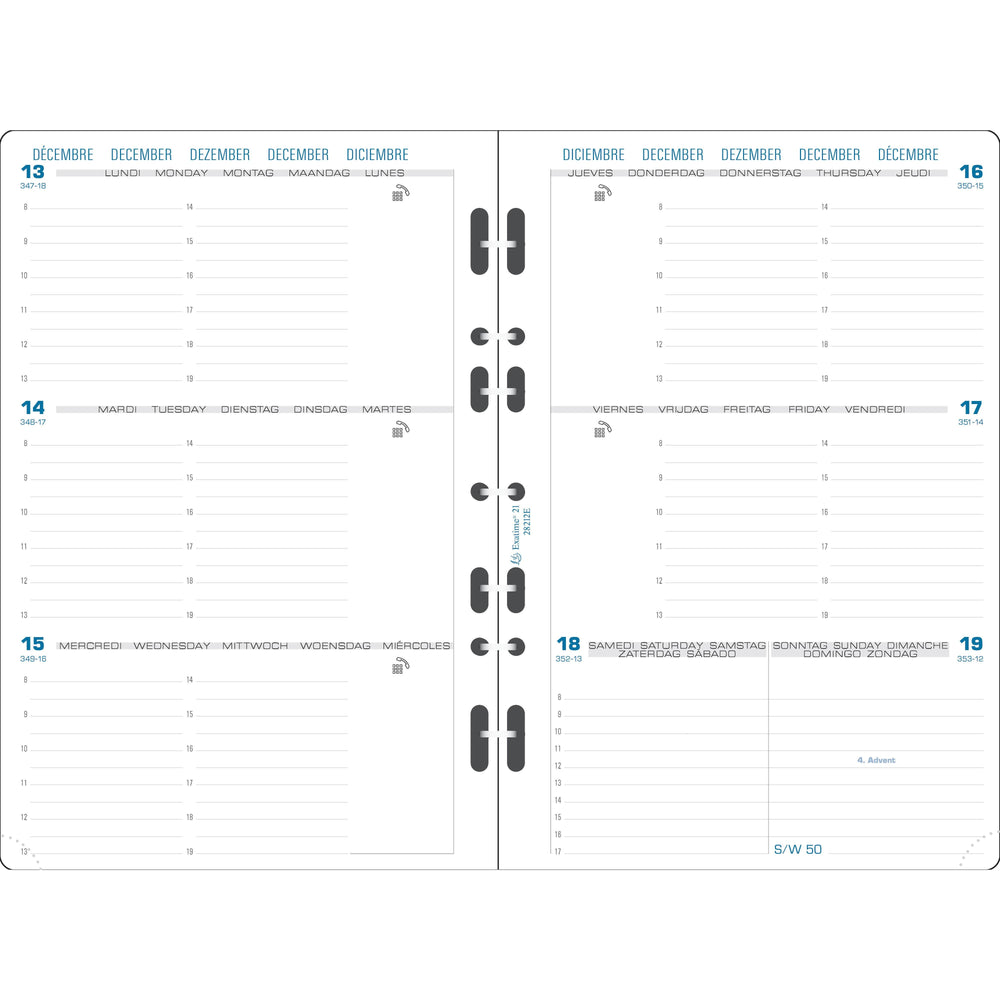 EXA Recharge Exatime 21 Semainier-Recharge Agenda-Exacompta-Papeterie du Dôme