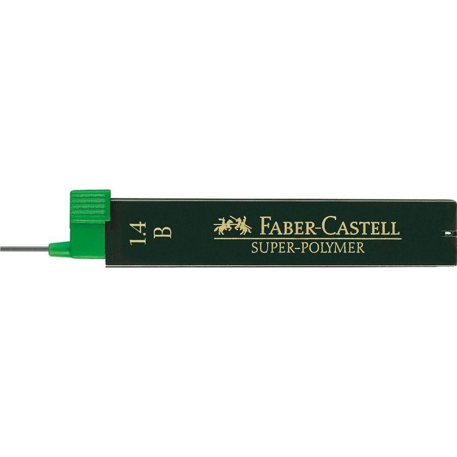 FC Recharge 6 Mines Super-Polymer-Mines-Faber-Castell-B-1.4mm-Papeterie du Dôme