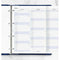 FFX A4 Agenda Planning vertical en Anglais