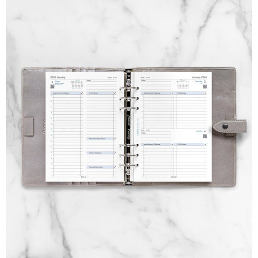 FFX A5 Agenda Business 1 Jour Page GB FILOFAX-Recharge Agenda-Filofax-Papeterie du Dôme