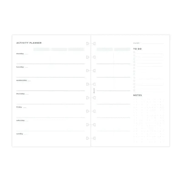 FFX A5 Notebook Recharge Activity Planner-Recharge-Filofax-Papeterie du Dôme