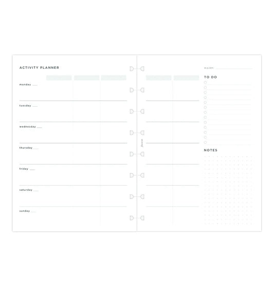 FFX A5 Notebook Recharge Activity Planner-Recharge-Filofax-Papeterie du Dôme