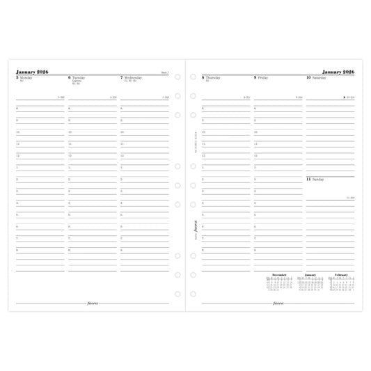 FFX Desk Agenda Semaine/2Pages GB FILOFAX-Recharge Agenda-Filofax-Papeterie du Dôme