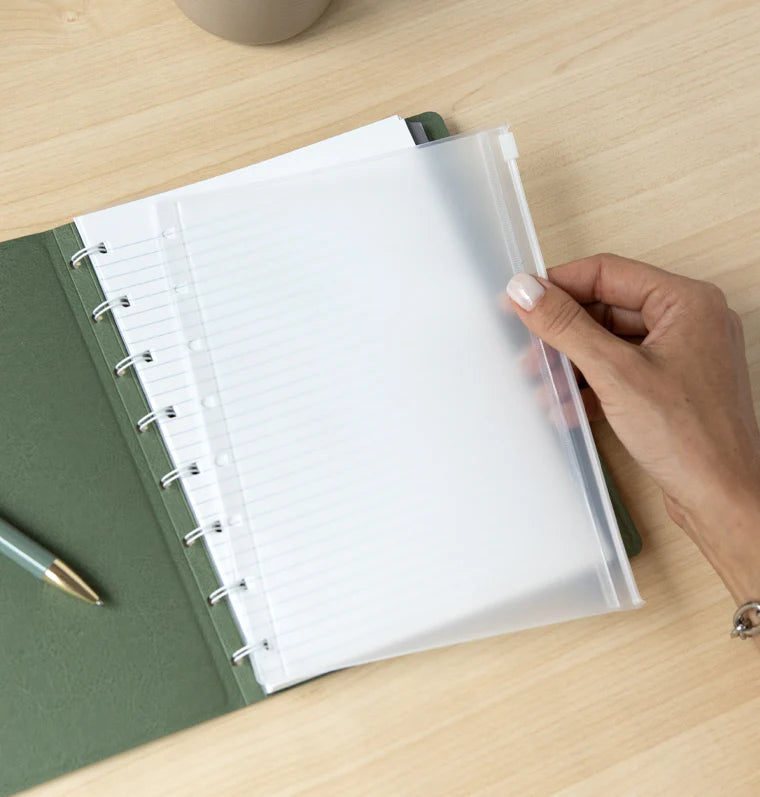 FFX Notebook A5 Enveloppe Zip-Recharge-Filofax-Papeterie du Dôme