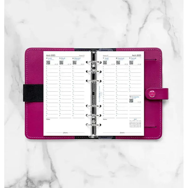 FFX Personal Agenda Août à Juillet Semaine/2 Pages Vertical FR FILOFAX-Recharge-Filofax-Papeterie du Dôme