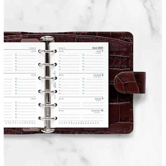 FFX Pocket Agenda Semaine sur Deux Pages Académique FILOFAX-Recharge-Filofax-Papeterie du Dôme