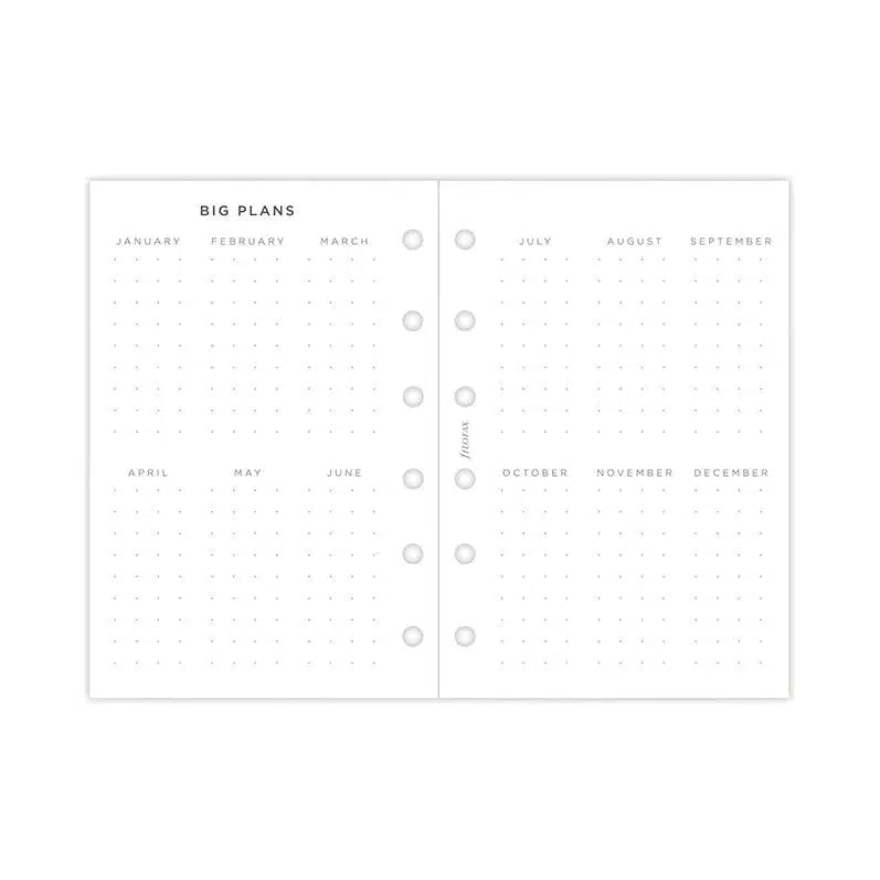 FFX Pocket Agenda semaine/2pages Minimal FILOFAX-Recharge-Filofax-Papeterie du Dôme