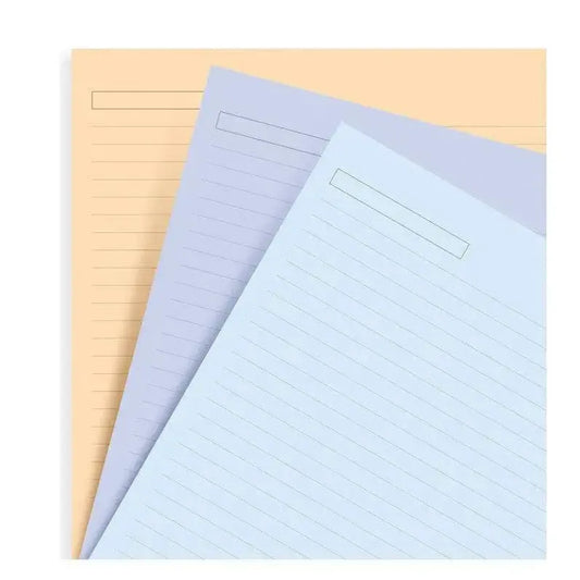 FFX Recharge A4 Feuilles Couleurs Assorties-Recharge-Filofax-Papeterie du Dôme