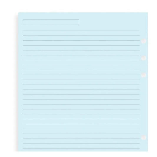 FFX Recharge A5 Feuilles Lignées Bleues-Recharge-Filofax-Papeterie du Dôme