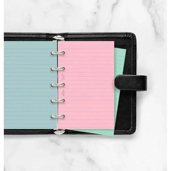 FFX Recharge Mini Feuilles Lignées Assorties Pastel-Recharge-Filofax-Papeterie du Dôme