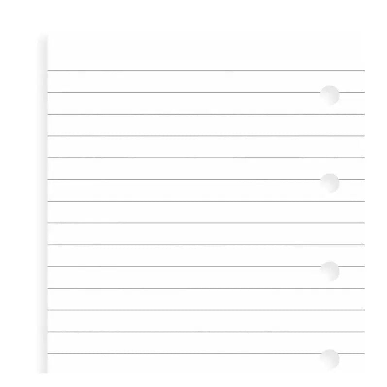 FFX Recharge Mini Feuilles Lignées Blanc-Recharge-Filofax-Papeterie du Dôme