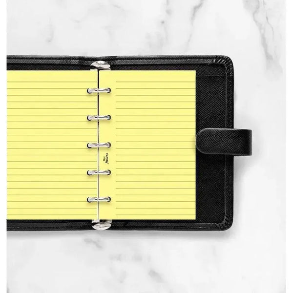 FFX Recharge Mini Feuilles Lignées Jaunes-Recharge-Filofax-Papeterie du Dôme