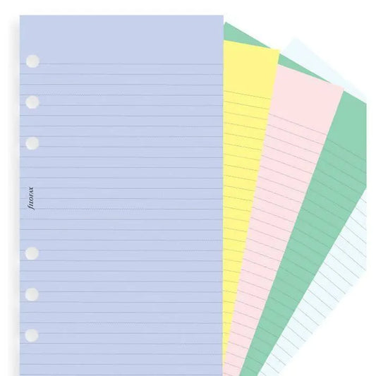 FFX Recharge Personal Feuilles Lignées Assorties x100-Recharge-Filofax-Papeterie du Dôme