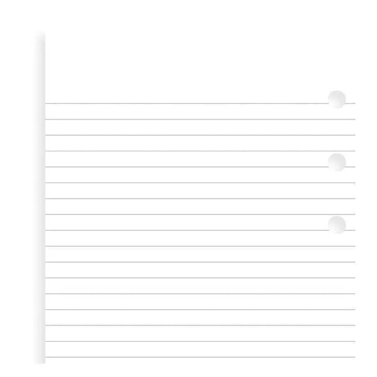 FFX Recharge Personal Feuilles Lignées Blanches x100-Recharge-Filofax-Papeterie du Dôme