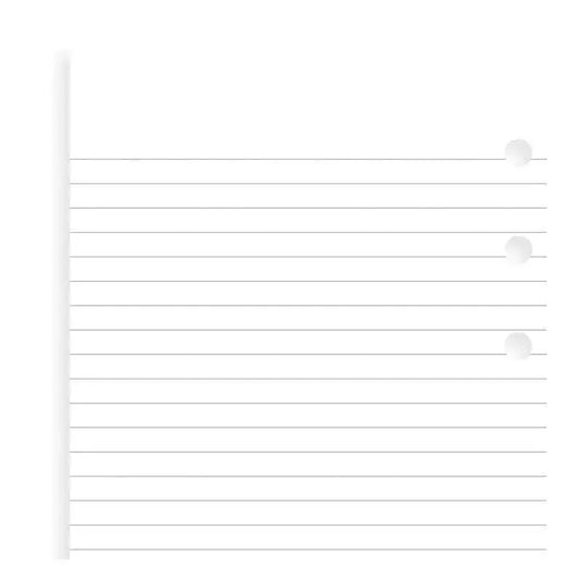 FFX Recharge Personal Feuilles Lignées Blanches x100-Recharge-Filofax-Papeterie du Dôme