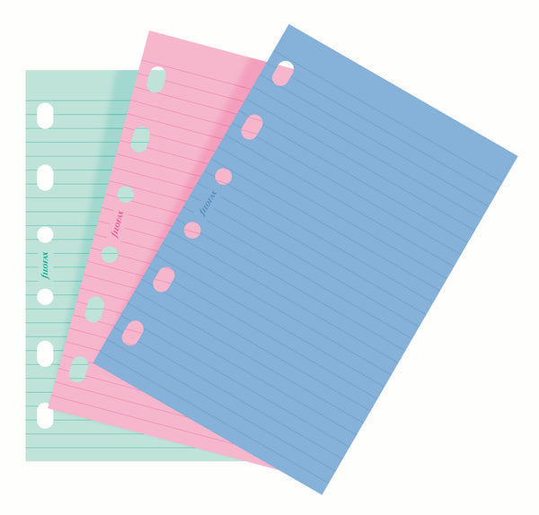 FFX Recharge Pocket Feuilles Lignées Assorties-Recharge Organiseur-Filofax-Papeterie du Dôme