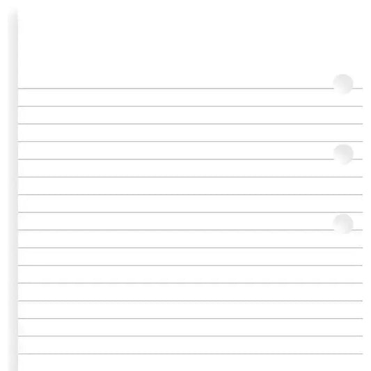 FFX Recharge Pocket Feuilles Lignées-Autres Recharges Agenda-Filofax-Blanches-Papeterie du Dôme