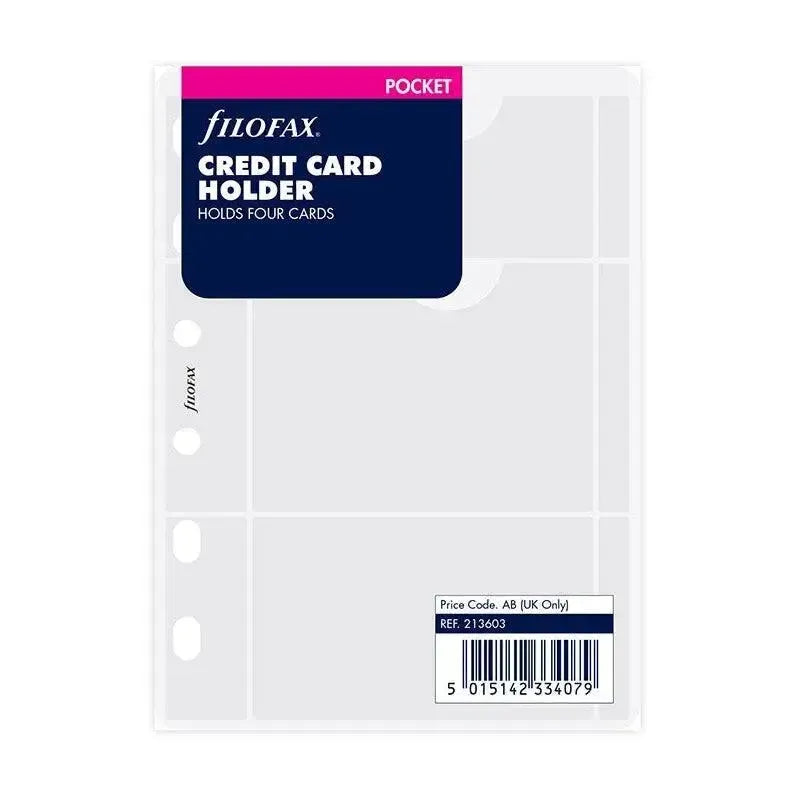 FFX Recharge Pocket Porte Cartes Crédit-Accessoire-Filofax-Papeterie du Dôme