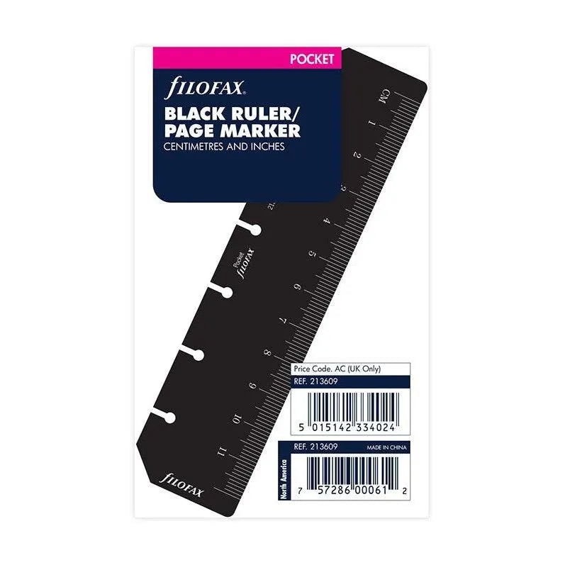 FFX Recharge Pocket Réglette Marque Page Noire-Accessoire-Filofax-Papeterie du Dôme