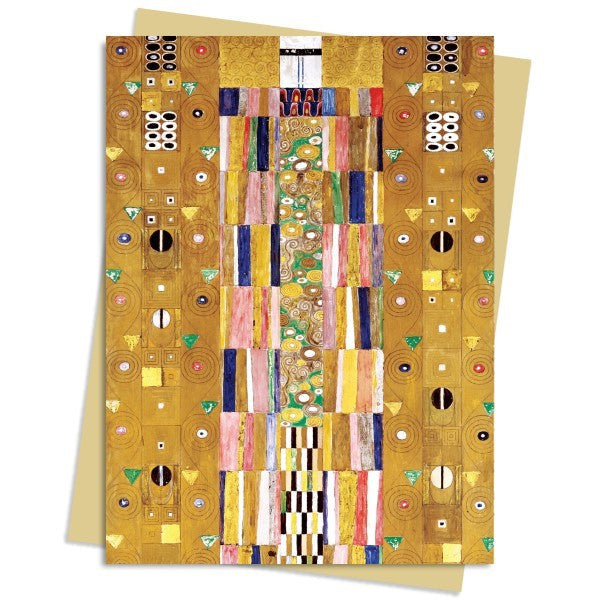 FLT Carte Double avec Enveloppe-Carterie-Flame Tree Publishing-Gustav Klimt: Stoclet Frieze-Papeterie du Dôme